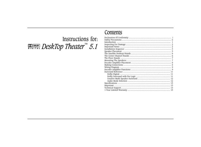 Cambridge Sound Works Home Theater System user manual
