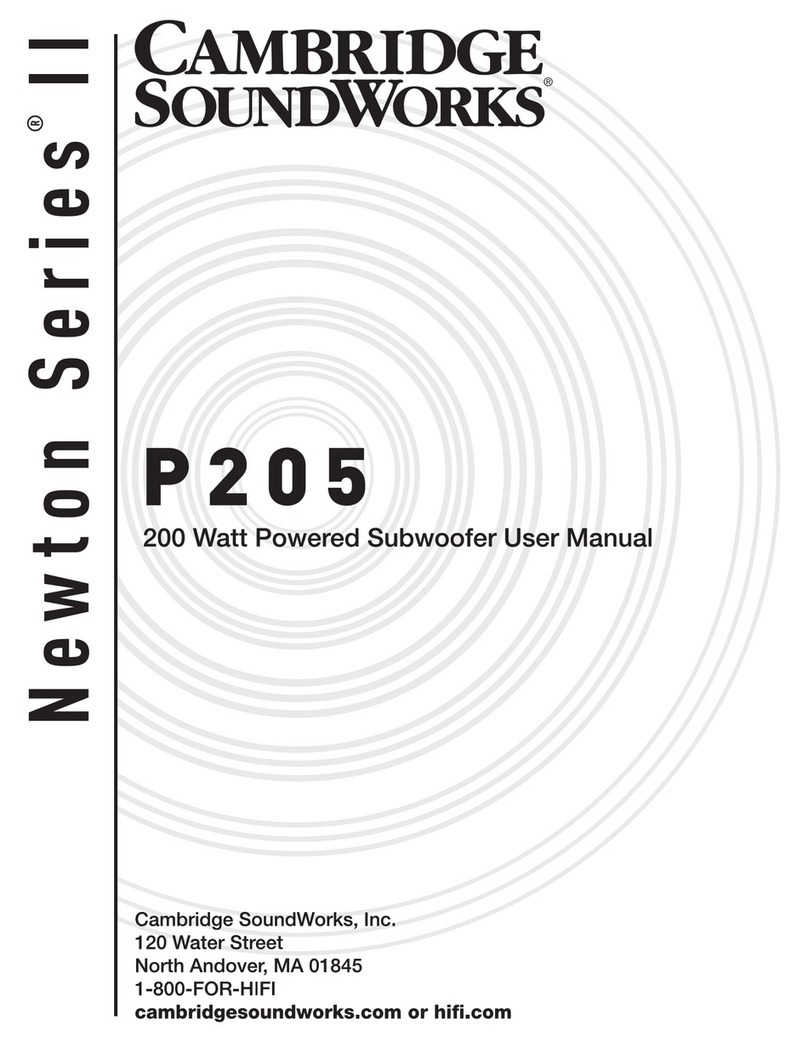 Cambridge Sound Works P205 user manual