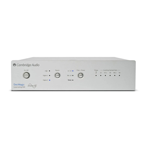 Cambridge Audio Upsampling Digital to Analog Converter azur... user manual