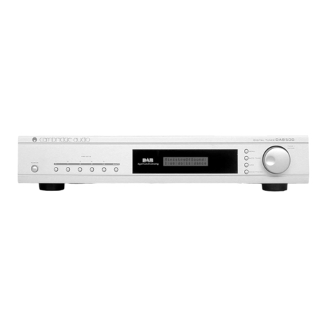 Cambridge Audio DAB500 owner's manual