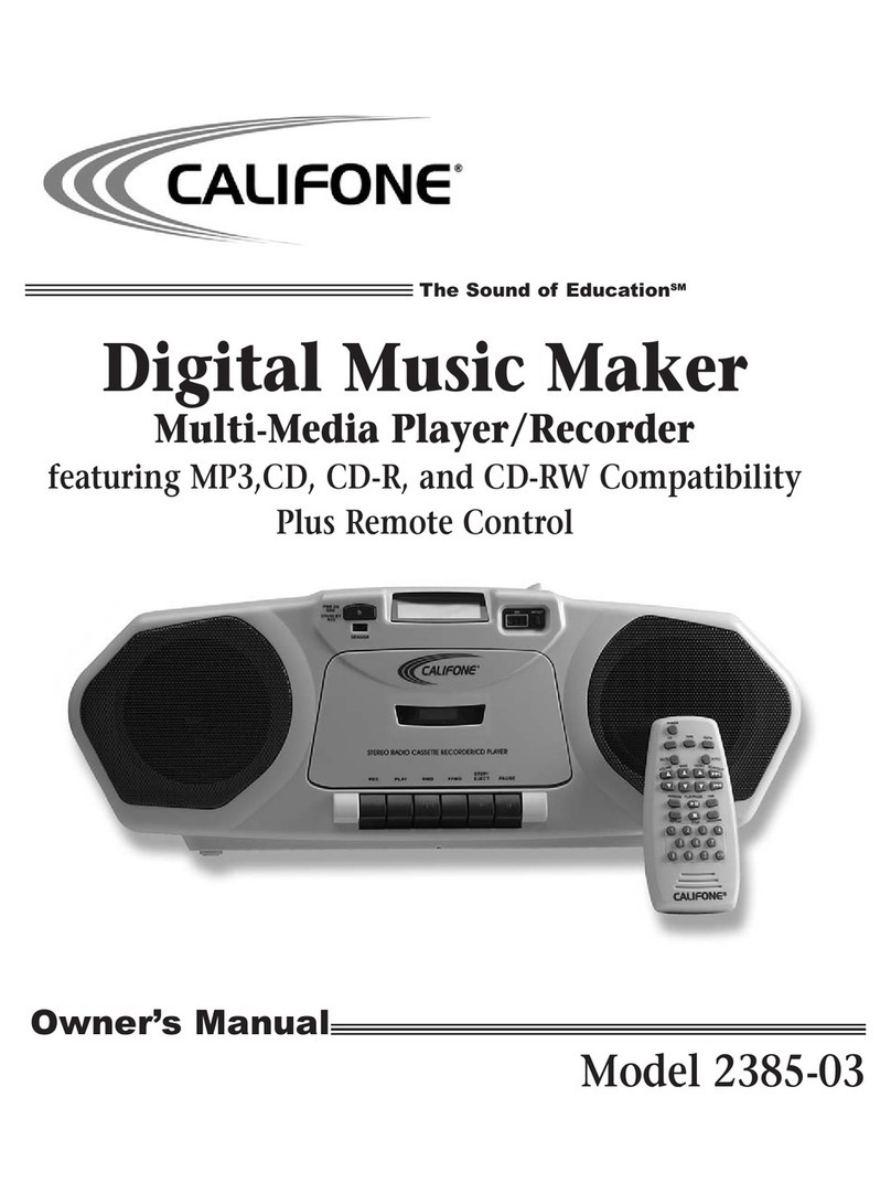 Califone 2385-03 owner's manual