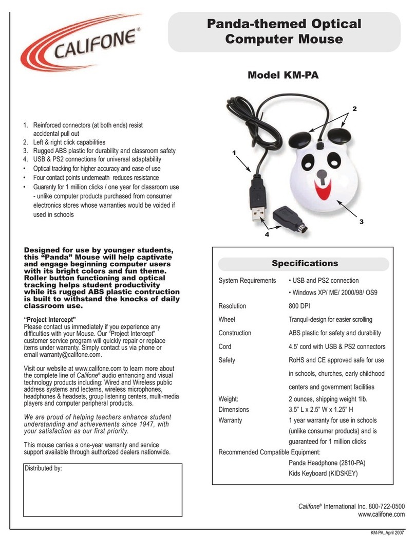 Califone KM-PA User manual