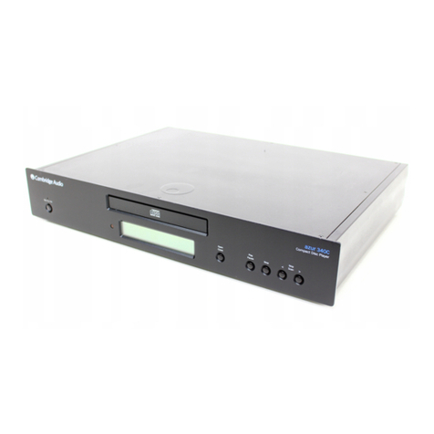 Cambridge Audio Azur 340C User manual