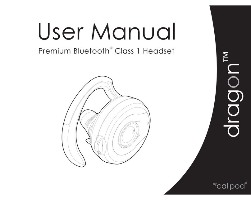 Callpod Dragon Bluetooth Headset Instruction Manual