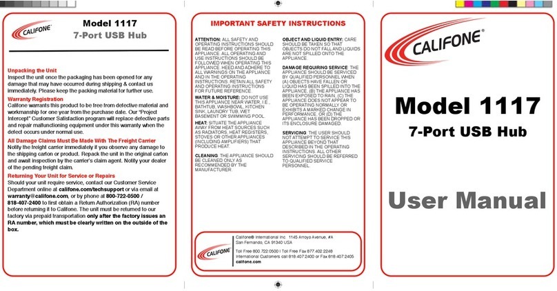 Califone 1117 user manual