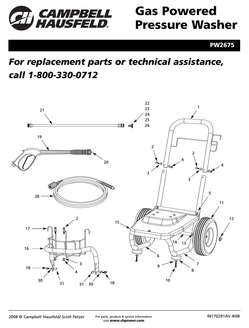 Campbell Hausfeld PW2675 parts list
