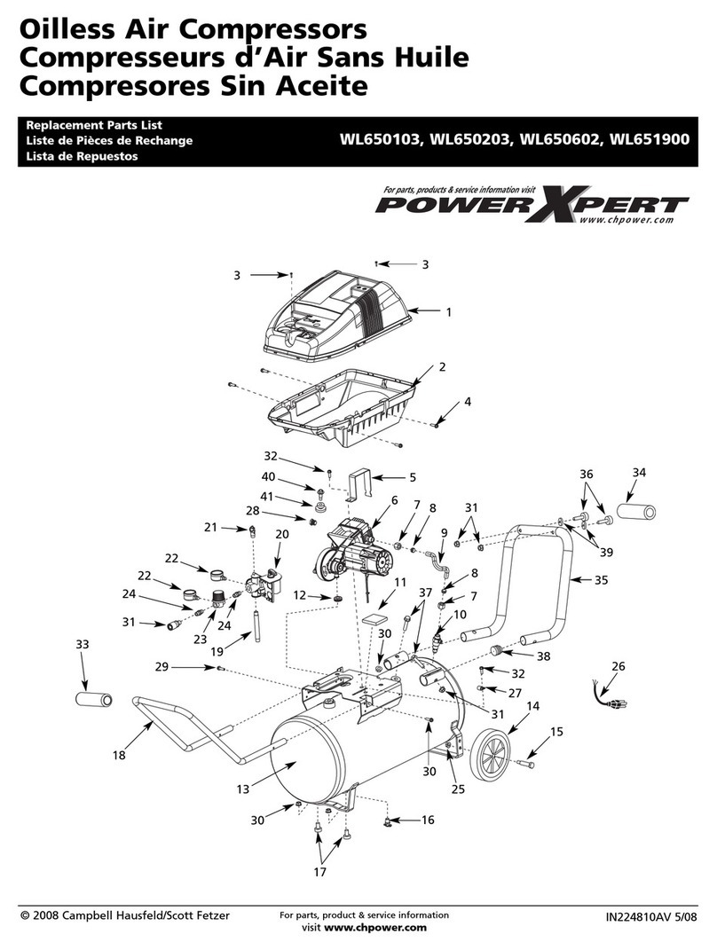 Campbell Hausfeld WL650103 Replacement parts list Campbell Hausfeld WL650103 Replacement parts list