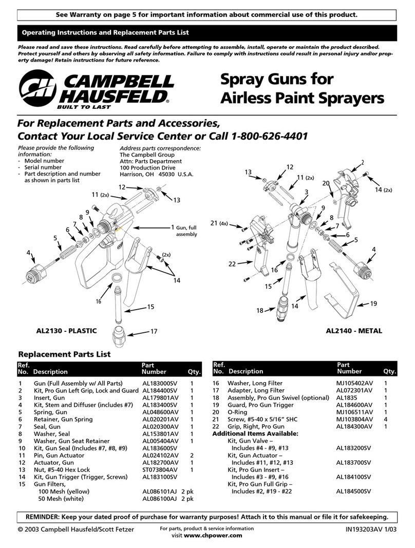 Campbell Hausfeld AL2130 Manual
