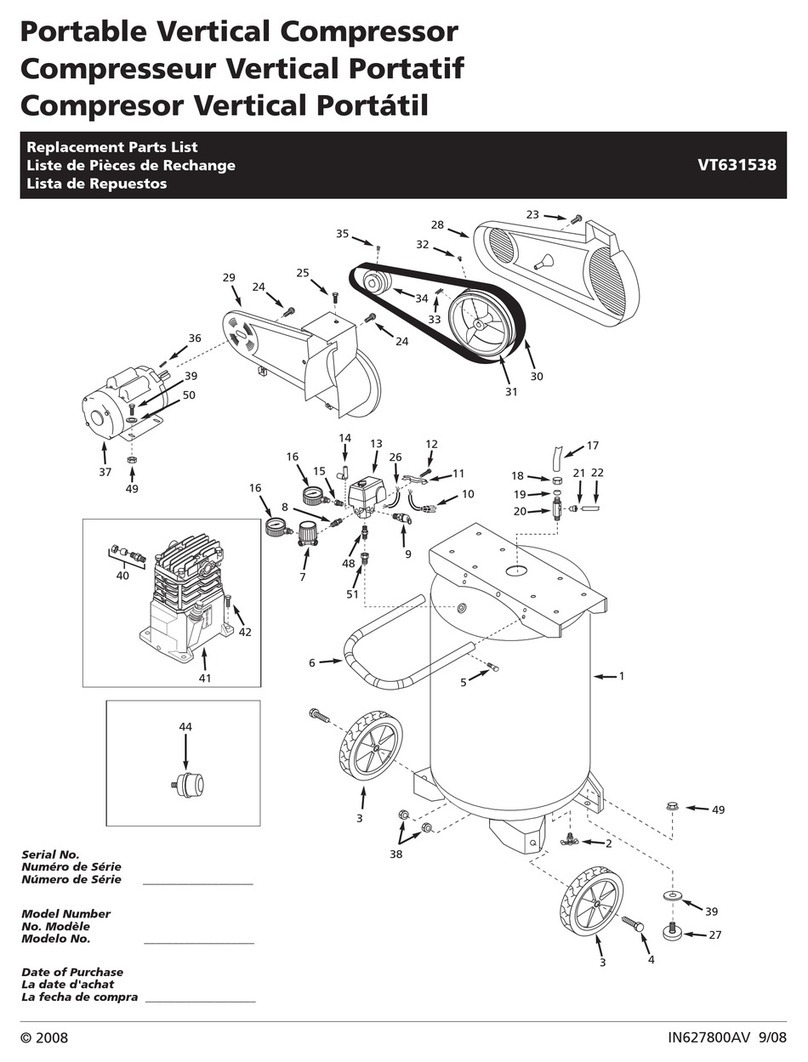 Campbell Hausfeld Portable Vertical Compressor VT631538 Application guide Campbell Hausfeld Portable Vertical Compressor VT631538 Application guide