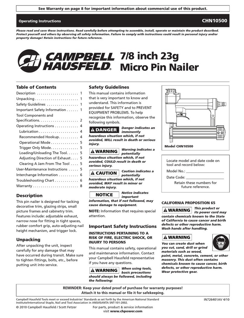 Campbell Hausfeld CHN10500 operating instructions