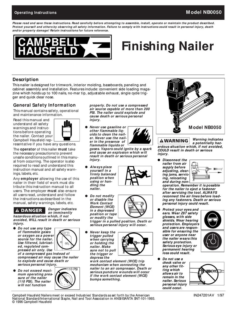 Campbell Hausfeld NB0050 operating instructions