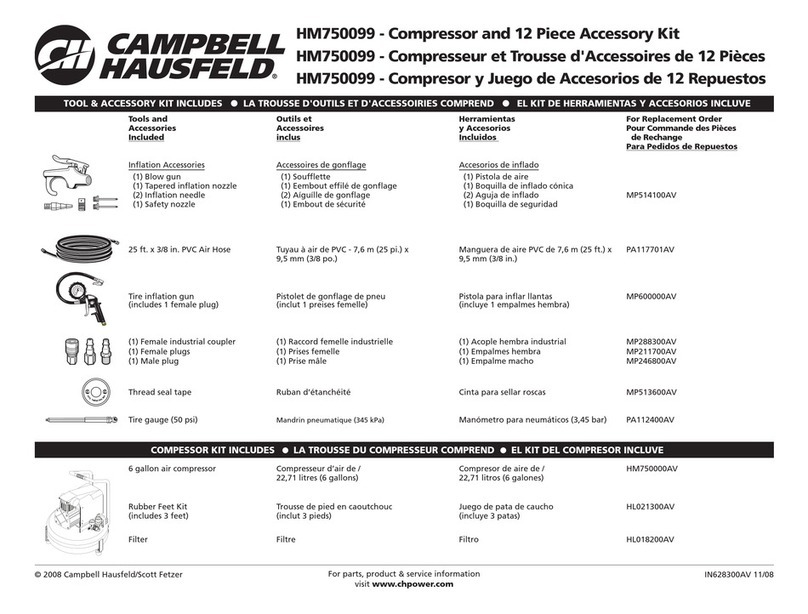 Campbell Hausfeld HM750099 brochure
