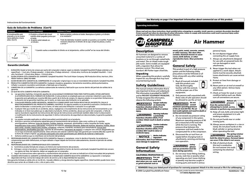 Campbell Hausfeld Impact Driver user manual