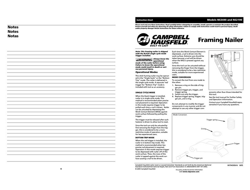 Campbell Hausfeld NS2190 User manual Campbell Hausfeld NS2190 User manual