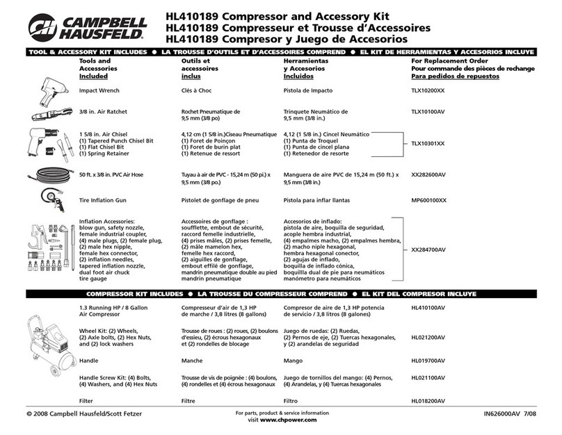 Campbell Hausfeld HL410189 Manual