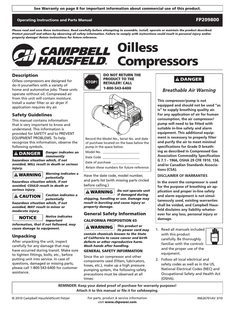 Campbell Hausfeld Attach it to this or file it for safekeeping.... Service manual Campbell Hausfeld Attach it to this or file it for safekeeping.... Service manual
