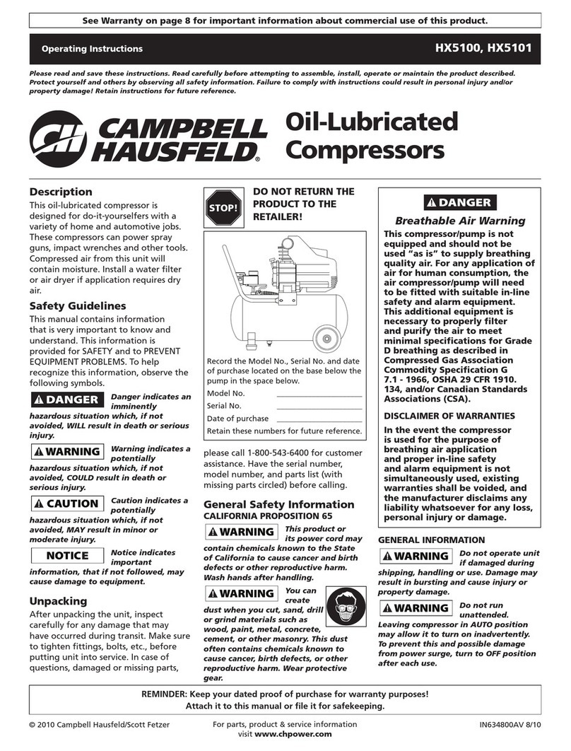 Campbell Hausfeld HX5100 User manual