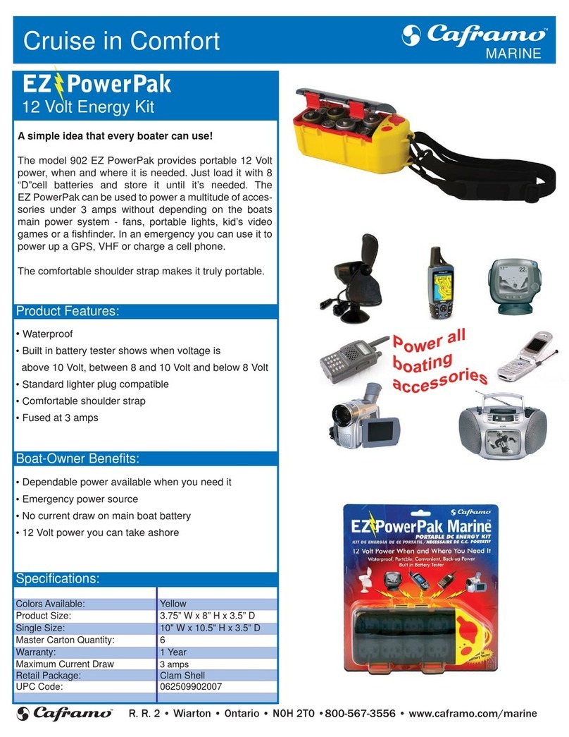 Caframo EZ PowerPak 902 Specifications