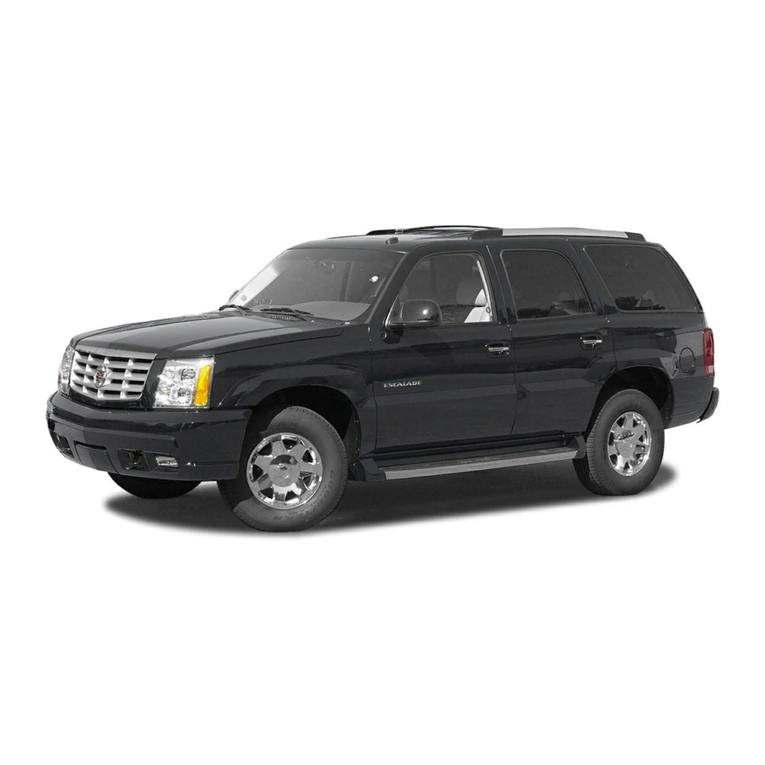 Cadillac Escalade 2004 Escalade ESV User manual