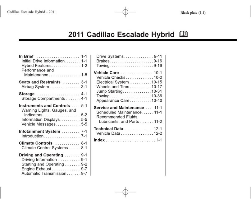 Cadillac 2011 Escalade Hybrid User manual