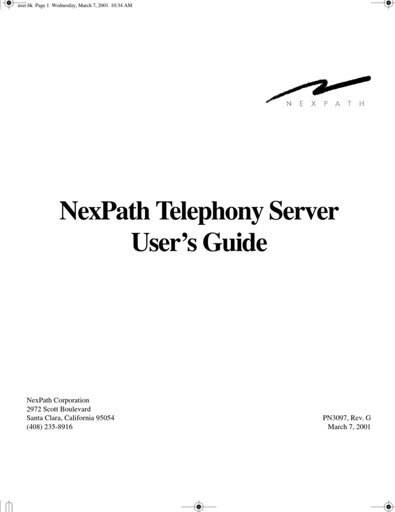 NexPath Telephony user guide