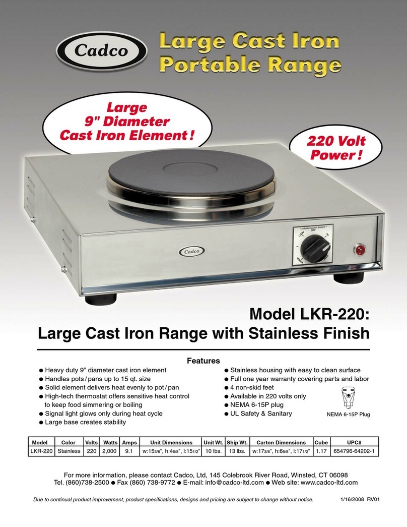 Cadco LKR-220 User manual