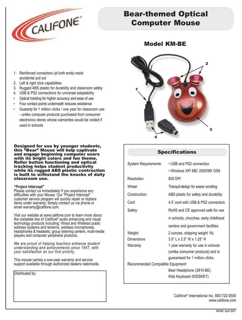 Califone KM-BE User manual