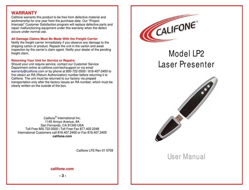 Califone LP2 User manual