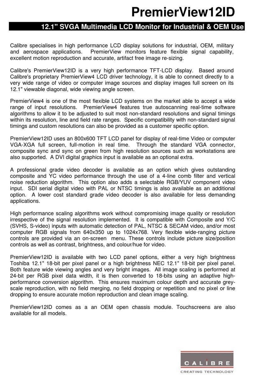 Calibre 12ID User manual