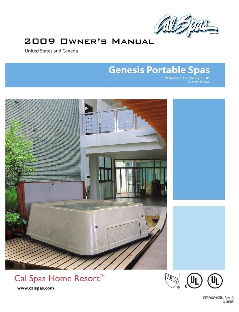 Calspas Genesis Portable Spa User manual