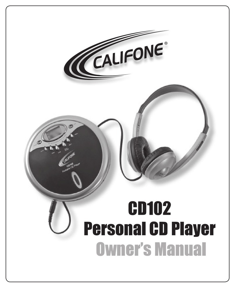 Califone CD-102 User manual