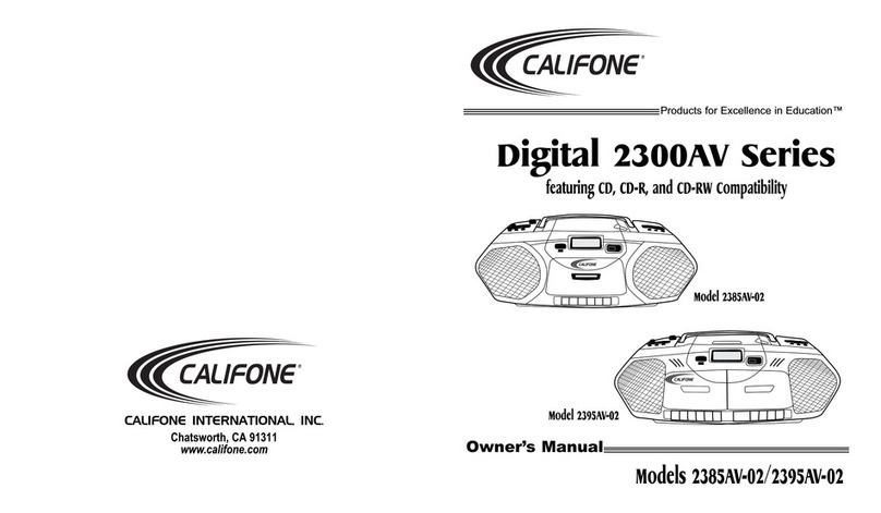Califone 2385AV-02 owner's manual