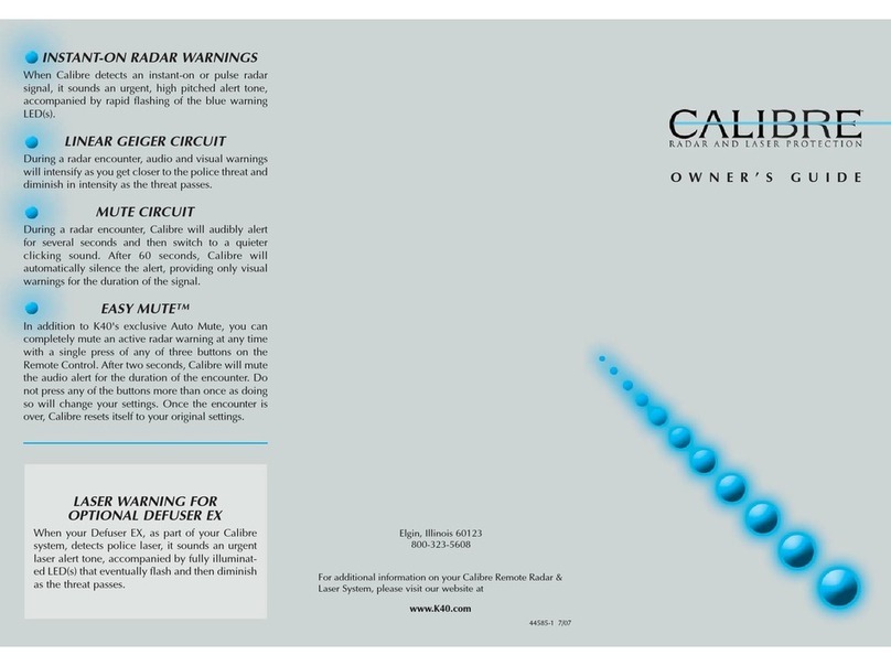 Calibre K40 owner's guide