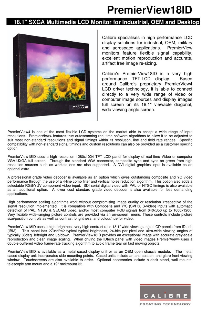 Calibre PremierView 18ID Manual