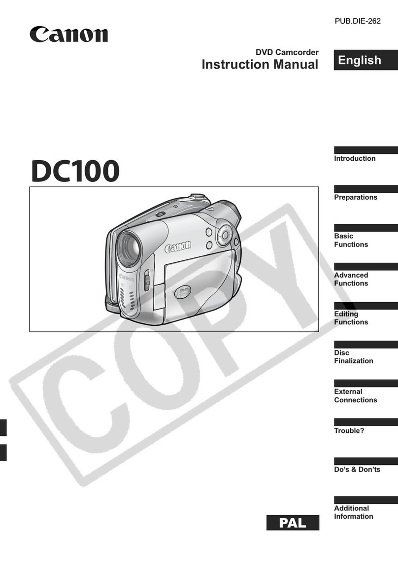Canon DCD CAMCORDER User manual