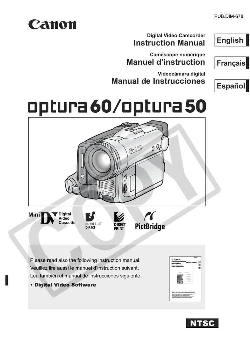 Canon Optura 50 User manual Canon Optura 50 User manual