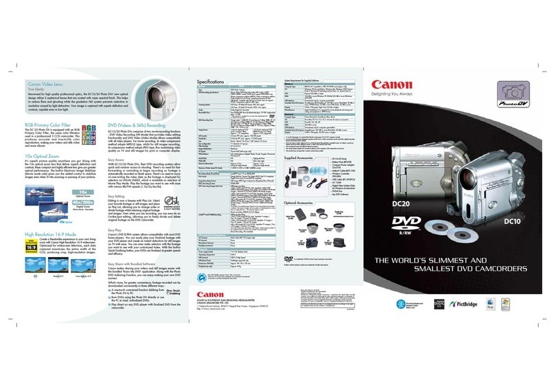 Canon DC20 E brochure