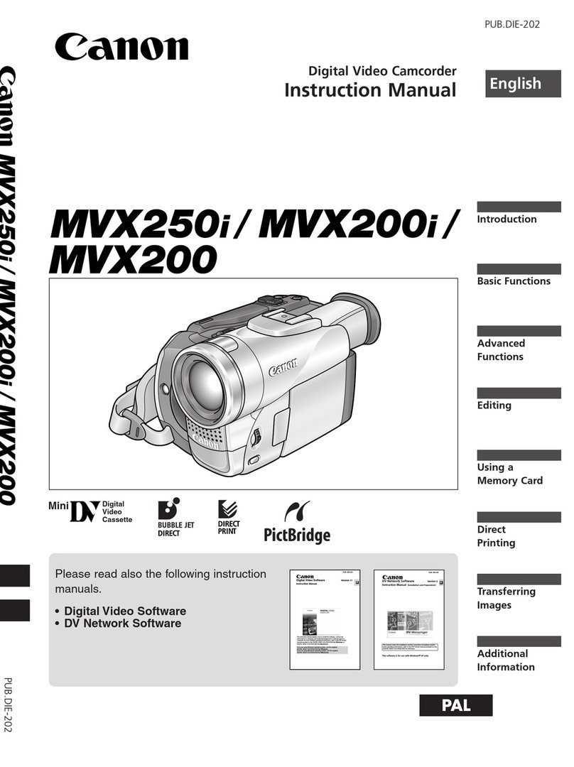 Canon MV MVX 200 User manual