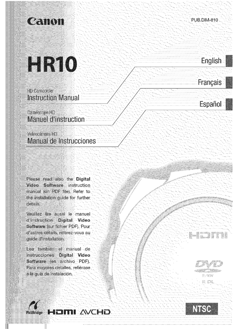 Canon VIXIA HR10 User manual