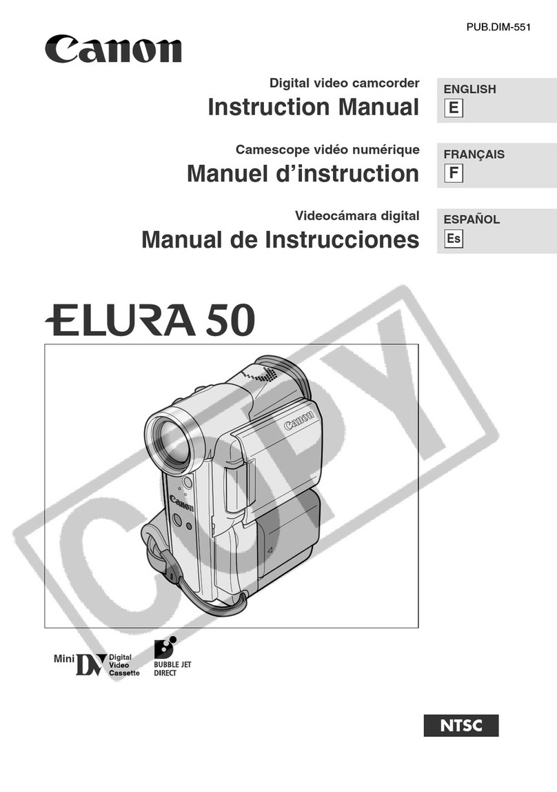 Canon elura50 User manual