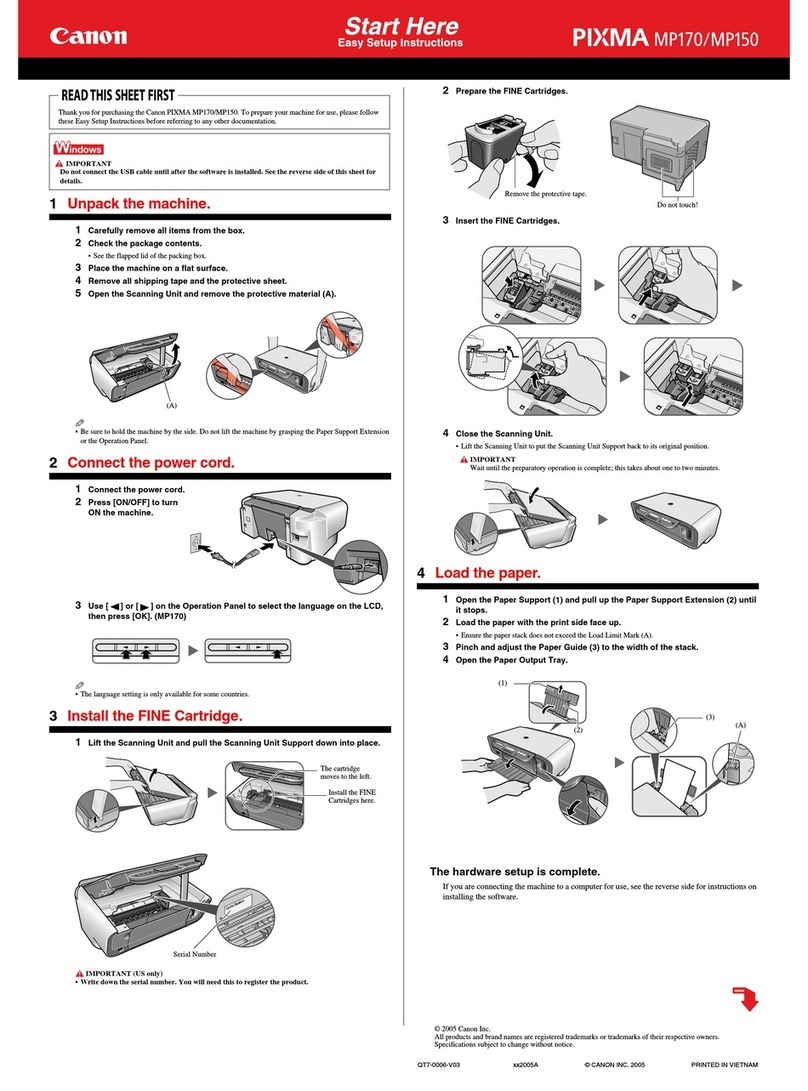 Canon PIXMA MP150 Manual