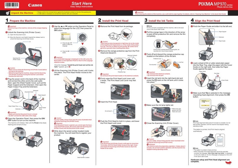Canon PIXMA MP970 Manual