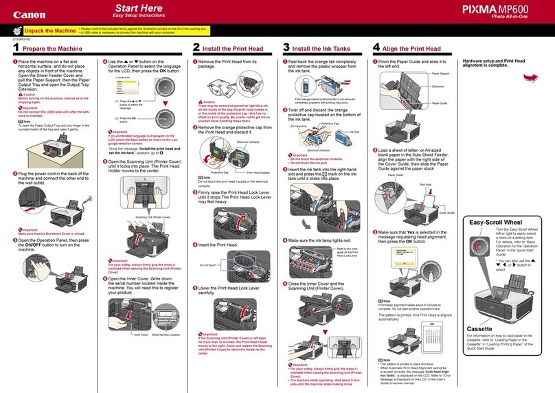 Canon PIXMA MP600 Instruction Manual