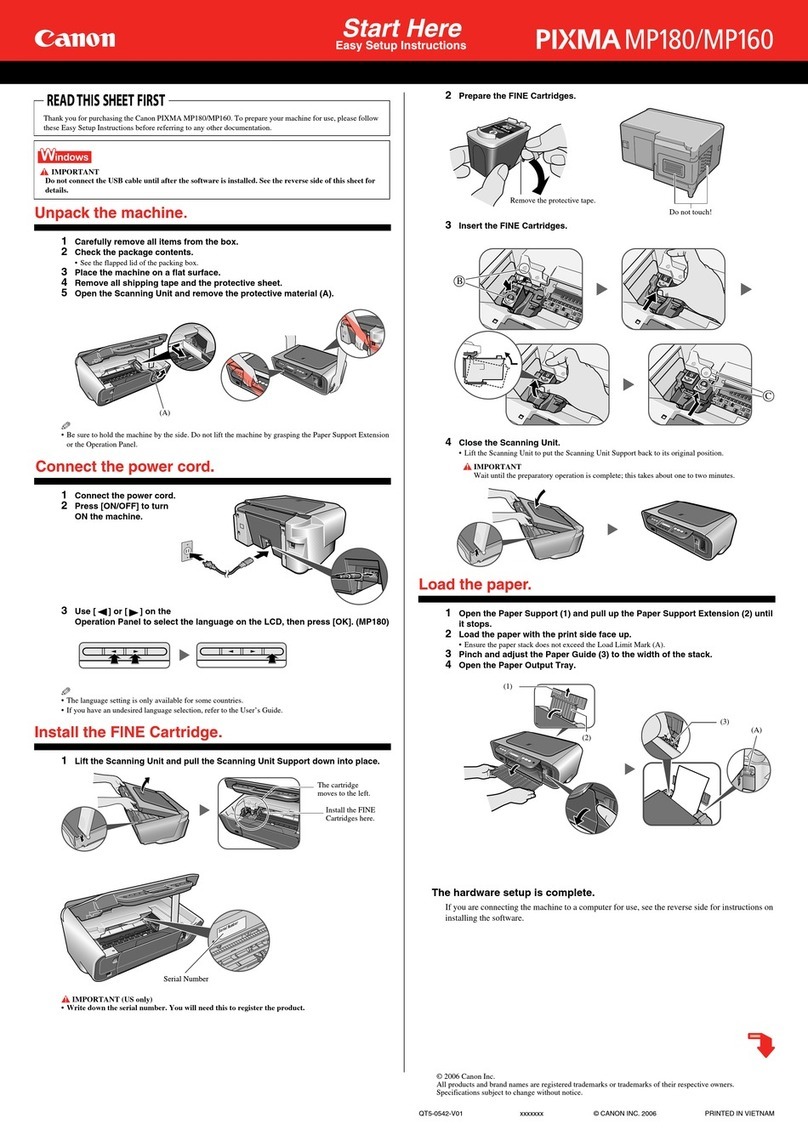 Canon PIXMA MP160 Instruction Manual
