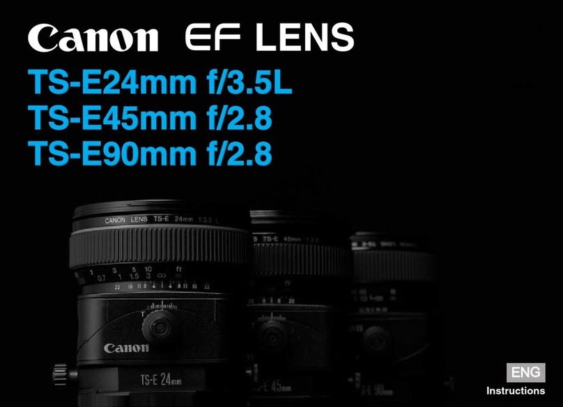 Canon EF LENS TS-E24MM F/3.5L instructions