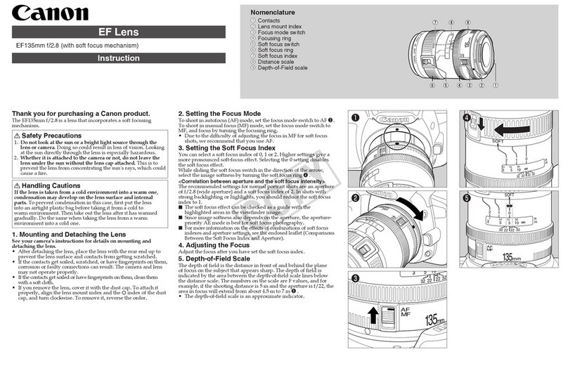Canon EF 135mm f/2.8 instructions