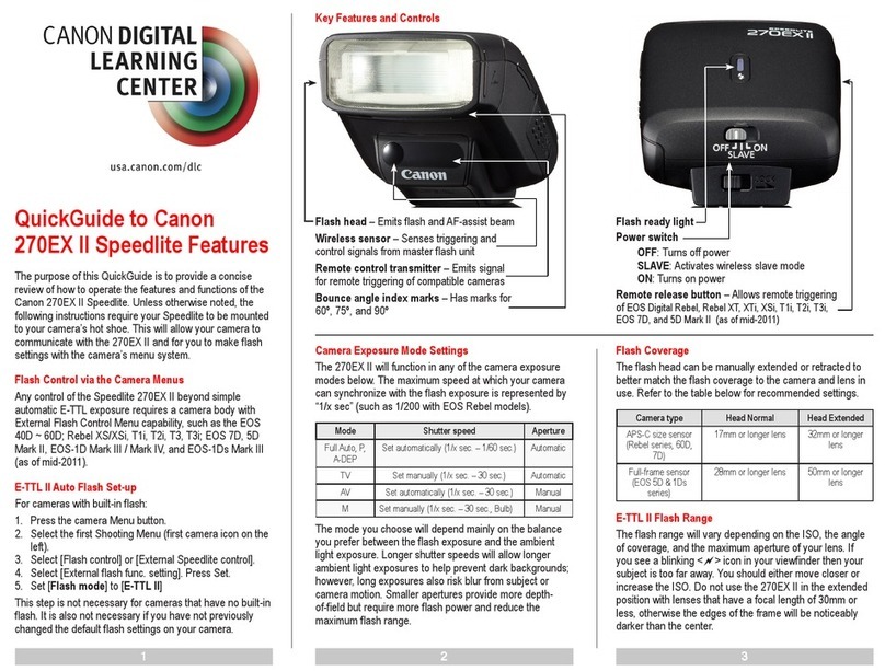 Canon SPEEDLITE 270EX II brochure