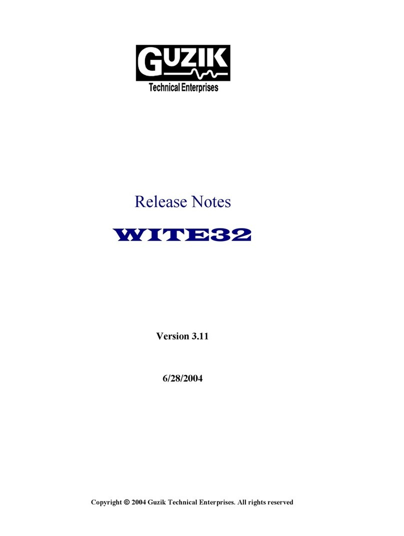 Guzik WITE32 Release notes