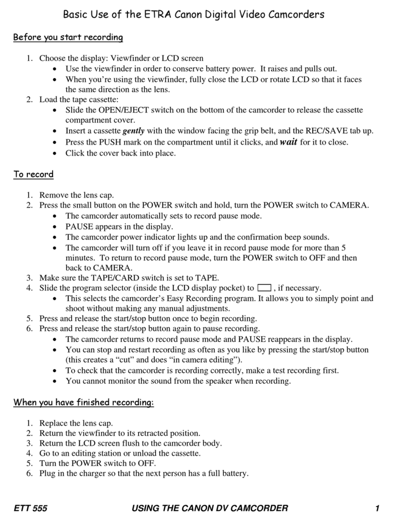 Canon ETT 555 Installation guide