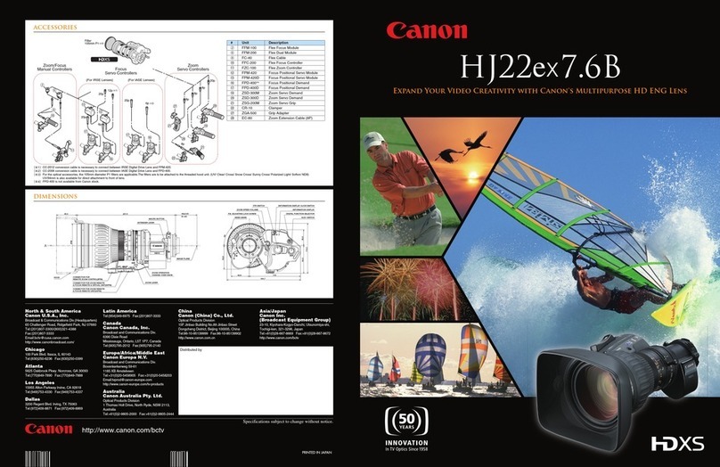 Canon HJ22EX7.6B User manual